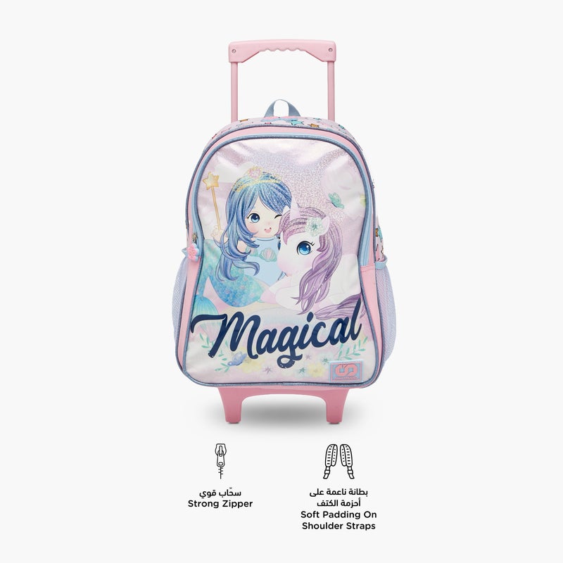 sami_studio Magical Mermaid Trolley Bag for Girls - Image 5